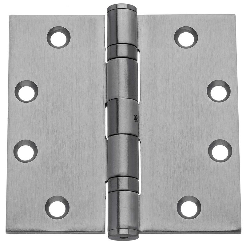 Dynasty Hardware Door Hinges, Heavy Duty 4.5x4.5 Full Mortise Ball Bearing Design for a Smooth Quiet Swing, Ideal for Commercial or Heavy Doors, Non-Removable Pin, Stainless Steel Finish, 3-Pack - Image 1